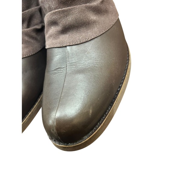 MERRELL WOMENS ADALINE Brown BLUFF BRACKEN ANKLE‎ BOOT SIZE 9.5 Canvas Leather - Picture 4 of 9